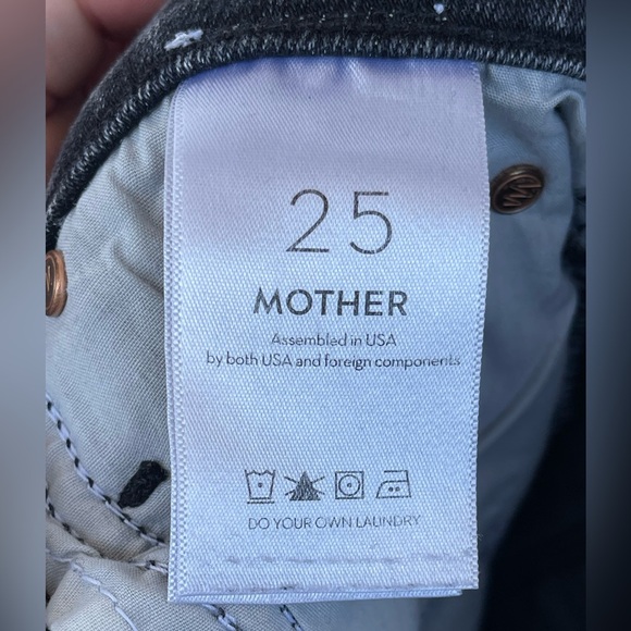 Mother - Stunner Zip Ankle Step Fray Skinny Jeans in Train Stops size 25 - Picture 16 of 16